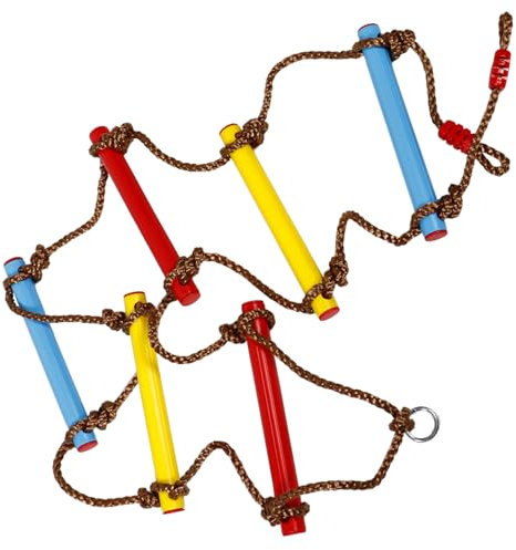 GOOHOCHY Échelle de Corde Réglable pour Garçon Fille Escalade et pour Activités Intérieures et Extérieures PE Ajustable