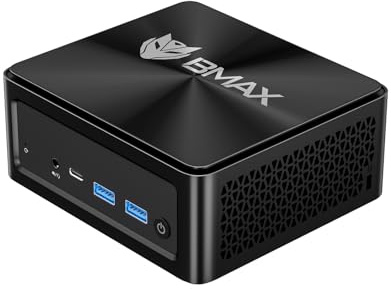 BMAX Mini PC B9Power, Intel Core i9 12900HK, 32 GB DDR4, 1 TB NVMe SSD, 14 Core/20 Thread Desktop PC, HDMI 2.1/USB-C/DP 1.4a, RJ45 LAN, 4 porte USB, Wi-Fi 6 Gaming PC