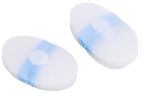 Bonbela Lot de 30 protège-oreilles étanches pour la natation, la douche, avec boule en coton, autocollants pour oreilles, en silicone transparent
