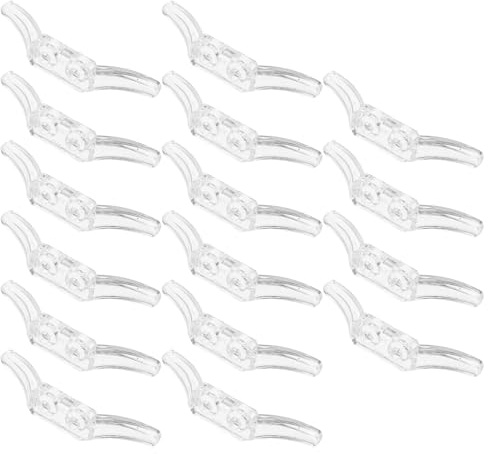 GARVALON 16Pcs Cord Cleats for Blinds with Screws Blind Cord Winder Safety Hooks for Roller for Home and Office