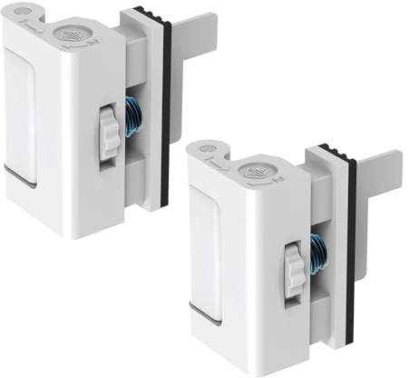 SecureLatch Portable Door Lock for Travel, White, 2PCS | Hotel Door Lock, No Drilling, Reinforcement Locks, For Flat, Home, Apartment, Dormitories, Bedroom