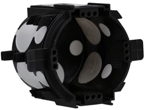 15 Stück Unterputz-Gerätedose m. Klemmrippen Ø 60 mm tief 66 mm M25 Schwarz | Schalterdose winddicht