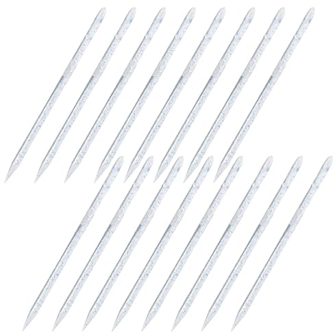 SHINEOFI Repousse-cuticules Soin des Ongles 100pcs Bâtons Bleus en Plastique pour On-the-go Nail Care Fonction de Création de Motifs et Designs