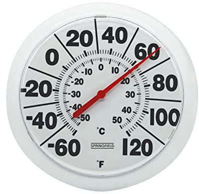 Springfield Indoor/Outdoor Thermometer (8-Inch)