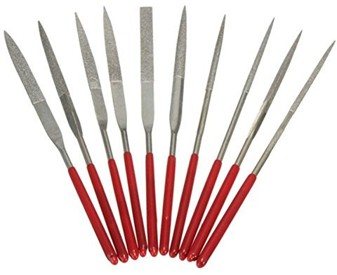 TILY Professionelle Juweliere Diamant Präzisions-Nadelfeile Metall Set 10 pcs 3 x 140