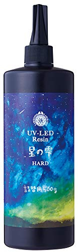 Padico 403242 Resin Liquid Große Kapazität UV-LED-Harz Sternentropfen Harte Art 17.6oz (500g) Transparent Hergestellt in Japan