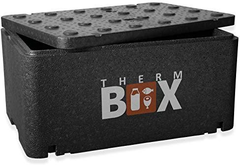 THERM BOX Scatola in polistirolo grande GN 1/1 Interno: 54x34,5x24 cm 46 litri Box isotermica Contenitore termico riutilizzabile