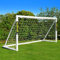 FORZA 2,4m x 1,8m Fußballtor | Auf die Plätze, fertig, Tor! | Allwetter-Fußballtore aus uPVC – Zielfolie, Fußball und Tragetasche optional (Nur Fußballtor)
