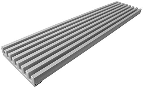 Rejilla de aireación de altura 145 mm (600, Anodizado Inox)