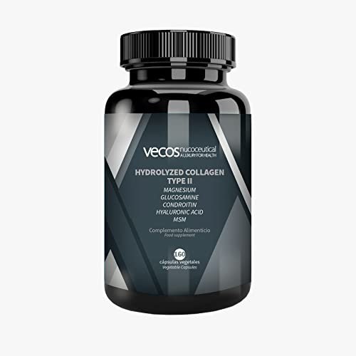 Collagene Idrolizzato Tipo II con Condrofitina e Acido ialuronico. Aiuta a Prevenire il Dolore e l'Infiammazione delle Articolazioni. Effetto Antinfiammatorio e Antiossidante