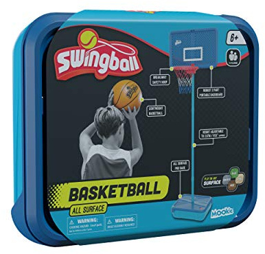 Swingball Basketball All Surface, Blue, Outdoor Activities, Garden Games, Basketball Hoop, Suitable for Everyone 6 years+