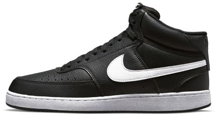 Nike Herren Court Vision Mid Next Nature Basketball Shoe, Black/White-Black, 41 EU