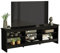 Madesa TV Stand Cabinet with 6 Shelves and Cable Management, TV Table Unit for TVs up to 75 Inches, Wood, 60 H x 36 D x 180 L – Black
