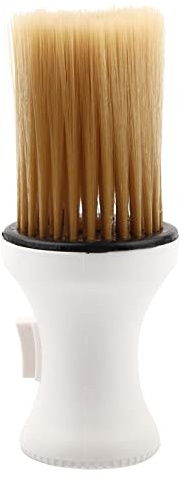 Plumero de Cuello, Cepillo de Peluquero Suave, Cepillo de Limpieza de Corte de Pelo de Corte de Pelo Profesional, Herramienta de Barrido de Cepillo de Limpieza de Polvo de Estilo (Blanco)