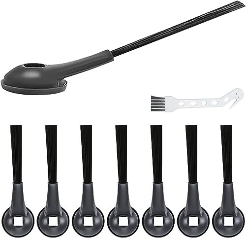 EATBALE Pièces de Rechange de Brosse Latérale pour Shark AI Ultra 2-en-1 Robot Aspirateur Auto-Vide RV2600WSEU / RV2500SEU, Accessoires Brosse Rotative à 360 Degrés avec Brosse de Nettoyage (8Pcs)