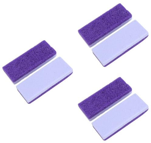 minkissy 6pezzi Pietra Pomice Per Piedi File Esfoliante Doppia Faccia Per Rimozione Morta e Del Piede
