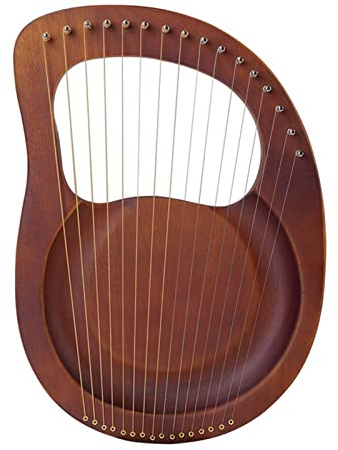 16-Ton-Lyra, ganz aus Massivholz, Lyra-Harfe, 16 Saiten, Harfe, Musikalisches Anfängerinstrument, Lyra? Harfe für Anfänger