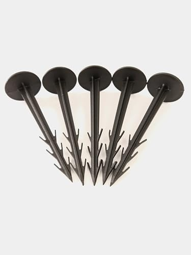 EraGreen 50 STK. Erdanker 12cm mit Wiederhaken - Bodenanker - Befestigungsanker für Unkrautvlies, Bodengewebe, Wintervlies, Abdeckvlies