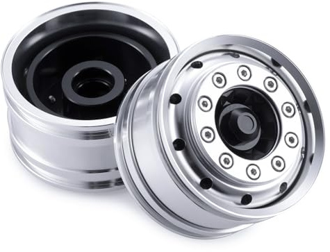 WEFEINO Aluminum Alloy Front Wheel Hubs Rims Upgrade Parts, 2PCS
