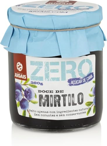 Mermelada Blueberry Zero | 100% Natural Sin Azúcares Añadidos | Sabor Auténtico de Arándanos | Ideal para Repostería y Desayunos Saludables | 280g