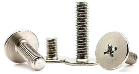 M2 M2,5 M3 M4 Phillips Ultradünne Wafer-Schraube, flach, extra groß, großer Kopf, 25 Stück, 25 Stück, M2 schwarz 7mmx5mm