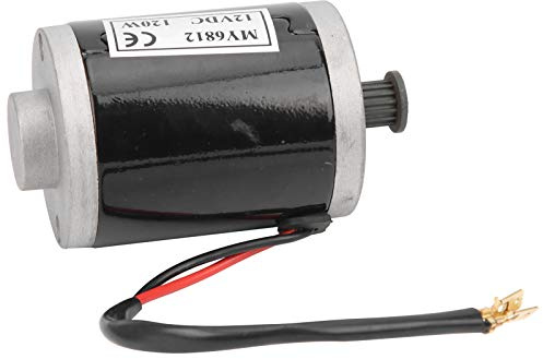 Tixiyu Gebürsteter Elektromotor, MY6812 12 V 120 W, Kleiner Hochgeschwindigkeits-Bürstenmotor, Permanentmagnet-Gleichstromgetriebemotor mit Riemenscheibe für Elektrofahrrad, Roller