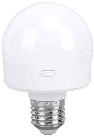 OPPWONG Lampadine Ricaricabili, E26 Lampadina a Batteria Ricaricabile Magnetica Dimmerabile Senza Fili Lampadina a Batteria con Telecomando per Camino, Corridoio, Soggiorno
