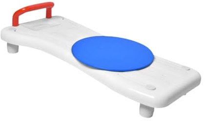 Baoblaze Sedile per vasca da bagno con doccia, ausilio per il bagno, sedile per vasca da bagno girevole a 360°, panca per doccia portatile, per disabili