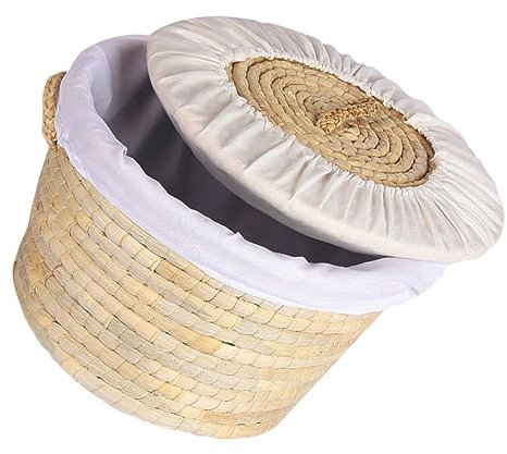 Generico 1Pc Cestino Per Cesto Di Frutta Tela Cestino Per La Lievitazione Del Pane Cestini Per Uova Per Scaffali Carino Cestino Cestino Con Coperchio Cestino In Vimini