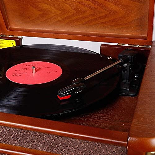 Record Players, Music Box Nostalgic Classic Wood Bluetooth Turntable Bluetooth Lp European Record Player Entry Vint(Vintage Phonograph)