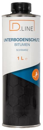 D.LINE Unterbodenschutz UBS Bitumen schwarz 1 Liter | Spritzpistolendose
