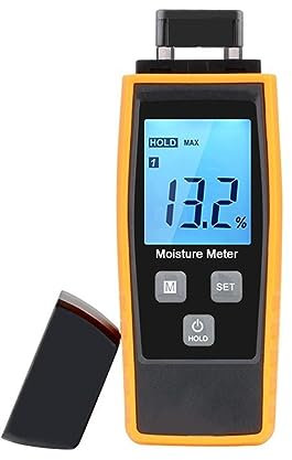 Medidor de humedad digital Medidor de humedad de madera Digital LCD grande 0-80% probador de humedad de mortero de cemento portátil Detector de humedad de madera retroiluminación
