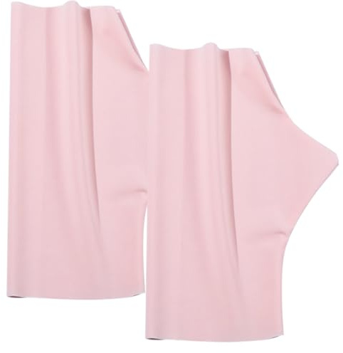 POPETPOP Guantes para Manicura sin Dedos Protección UV Media Talla Nylon y Seda Fría Rosa Transpirables y Elásticos para Cuidado de Uñas y Uso en Exteriores como Ciclismo y Senderismo