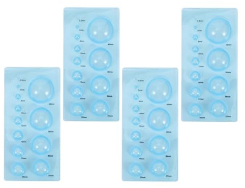 VILLCASE Kit de 4 Herramientas Esféricas para Quilling de Papel Molde de Media Bola para Manualidades Artesanales