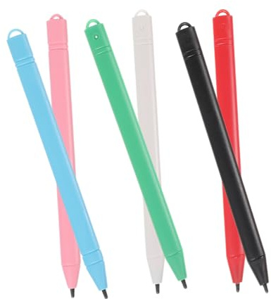 SOLUSTRE Penna Stilo per Tavoletta Grafica Lcd 6 Pezzi, Penna per Scrivere e Disegnare Controllo Touch Alta Sensibilità, Design Leggero e Portatile per Appunti Digitali e Stili multipli