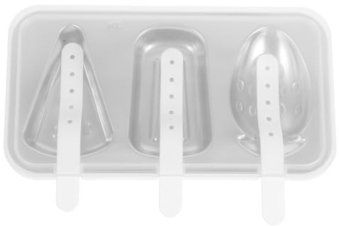 TOMETURE Moule à Glace Moule Pratique Inox en Acier Inoxydable Couvercle et Bâtonnets Design Simple et Solide Glaces Maison DIY