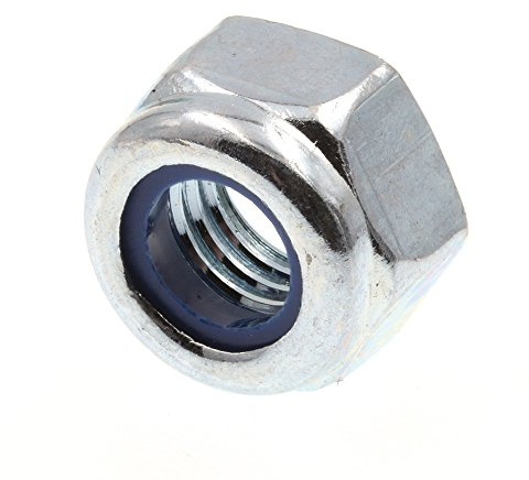 Prime-Line 9117626 Nylon Insert Lock Nuts, Class 8 Metric, M7-1.0, Zinc Plated Steel (25 Pack)