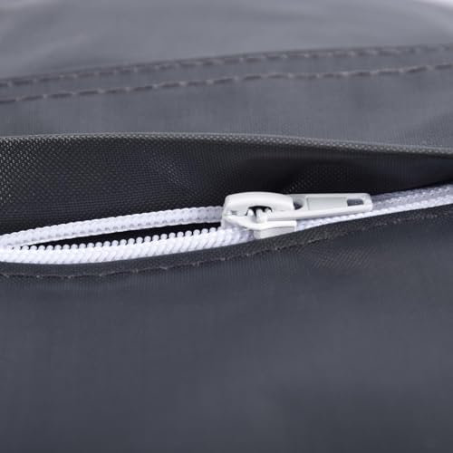 LiveDeco - Funda Vacía para Puf Gigante XL Interior y Exterior Gris Antracita Grafito Classic BiG52