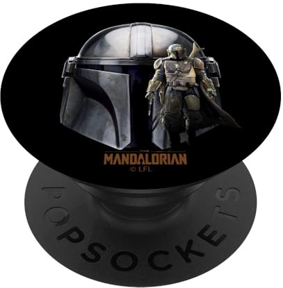 PopSockets Star Wars The Mandalorian Helmet Collage PopSockets PopGrip: Swappable Grip for Phones & Tablets