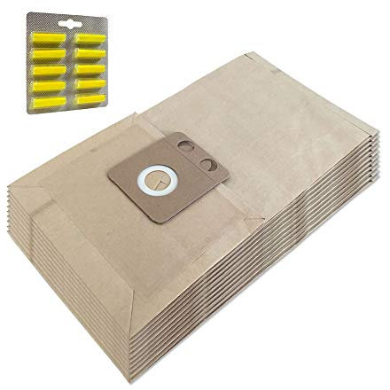 MohMus SET 10 Air Fresheners + 10 Vacuum Cleaner Dust Bags For NILFISK Business Vac CDB 3000, 3020, 3050, 3060, CDB Serie, CDF Serie, CDB 3000, Extreme X 100 - X 300