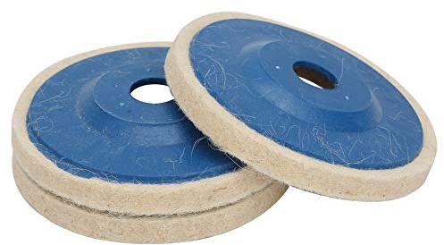 Dischi di Feltro per Lucidatura, Set da 3 Pezzi 100x16x8 mm per Smerigliatrice Angolare