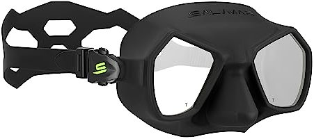 SALVIMAR Hathor, Maschera per Pesca Subacquea, Snorkeling, Unisex adulto, Nero