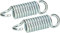 KOTARBAU® 2 x Resortes de Columpio, Resorte de Hamaca, Resorte para Colgar 7 mm, Resorte de Acero galvanizado, oscilante, Resortes para hamacas, Columpios, sillas de porches, Ganchos de suspensión, 2