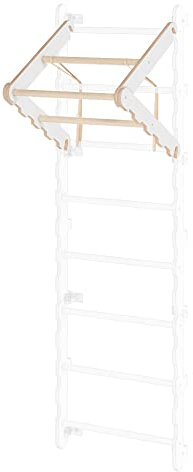 MAMOI® Klimmzugstange für sprossenwand | Sprossenwand klimmzugstange | Sprossenwand zubehör | Klimmzugbügel für Sprossenwand | Reckstange Klimmzug Turnstange | CE | 100% ECO | Made in EU