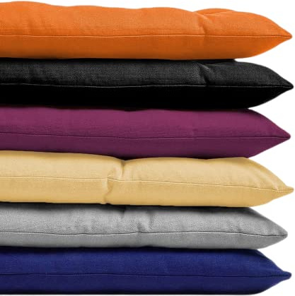 EudoER Bench Cushion 2 3 Seater,110cm/120cm Thick Garden Bench Seat Cushions,Rectangle Bench Cushion Pad for Chaise Swing Outdoor Indoor (110x40cm,Black)