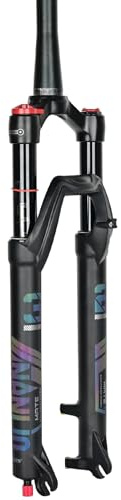 NANLIO Suspensión de bicicleta de 26/27.5/29 pulgadas, ajuste de rebote MTB recta RL/LO horquilla de montaña para bicicleta QR 100 x 9 mm (MATE-29Cone-manual)