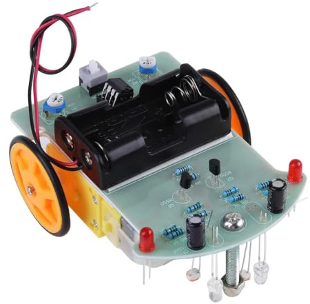 Kit Fai-da-te Auto Intelligente con Sensore Fotoelettrico e Comparatore di Tensione per Apprendimento Elettronico