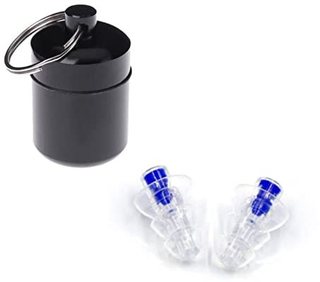 PiurUf Ohrstöpsel Musikohrstecker Geräuschunterdrückung for Konzert DJ. Barband Musiker Hörschutz Silikonohrstöpsel Ohrstöpsel Zum Schlafen (Size : Blue)