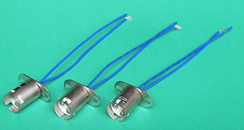 Spare Part 5pcs B15D Lamp Bases With Wire 10cm For Led Light Bulb - (Color: Silver Base Type: B15)