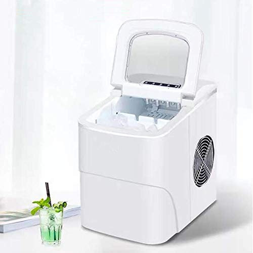 TEmkin Ice Maker Automatic Portable Ice Cube Machine, Makes 26 lbs Ice/24 h Restaurants Bars Homes Offices Stainless Steel Mixed Drinks